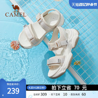 CAMEL 骆驼 女鞋2024春夏新款时尚潮流休闲厚底增高扣带运动沙滩凉鞋