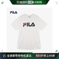 FILA 斐乐 韩国直邮Fila 运动T恤线条短袖T恤宽松舒适百搭FS2RSA2001X-OWH