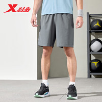 XTEP 特步 运动裤男梭织短裤健身跑步876229670158 珍珠灰 L