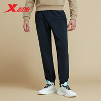 XTEP 特步 男子运动长裤简约潮流轻便舒适梭织877129980012 正黑色 M