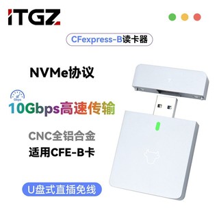 ITGZ CFe-B读卡器磁吸适用佳能索尼单反相机存储卡通用typec高速