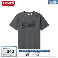 Levi's李维斯24夏季男士休闲时尚印花短袖T恤 烟灰色 A9229-0001 L