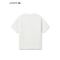LACOSTE法国鳄鱼女装24年宽松休闲短袖T恤TF7301 70V/米白色 40 170