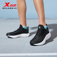 XTEP 特步 女鞋轻翼2.0跑步鞋轻便透气876218110003 黑/荧光樱粉 36
