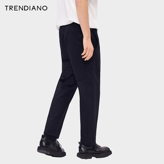 TRENDIANO埃及棉休闲裤2024年夏季时尚升级版潮流百搭男款 黑色 S
