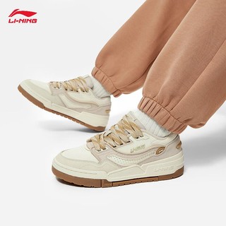 百亿补贴：LI-NING 李宁 休闲鞋女鞋2024春季新品001 BTC PREMIUM舒适低帮板鞋AGCU036