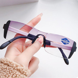 mikibobo 米奇啵啵 雙光老花鏡 黑色 眼鏡+盒子+鏡布 100度