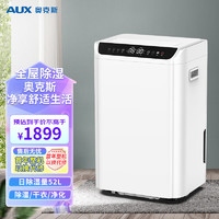 AUX 奥克斯 除湿机/抽湿机 除湿量52L/天 家用地下室别墅商用工业吸湿器 DKY-DP52A