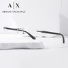 EMPORIO ARMANI 眼镜框男士商务无框简约方框Armani眼镜架可配近视AX1064