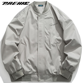 PRESSURE男士夹克外套长袖美式百搭设计感外套舒适设计感小众 卡其 3XL(190/104A)