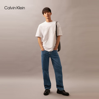 Calvin Klein【复刻90系列】Jeans24春夏男士中蓝洗水直筒牛仔裤J326341 1A4-牛仔浅蓝 29