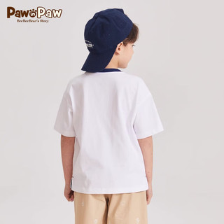 PawinPaw卡通小熊童装2024年夏新男女童印花短袖T恤 Yellow黄色/30 110