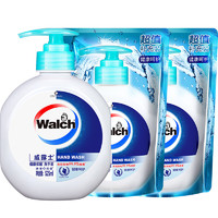 Walch 威露士 健康抑菌洗手液  有效抑制99.9%细菌 健康呵护瓶装525ml+补充装*2