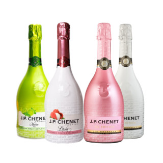 J.P.CHENET 香奈 起泡酒 鸡尾酒 法国进口  缤纷组合装4种 送香槟杯