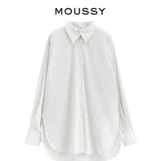 MOUSSY 摩西 夏季新款条纹设计后背扣子可调节衬衫010GS730-2780
