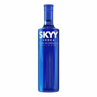 SKYY 深蓝 名企严选  SKYY VODKA 蓝天伏特加 原瓶进口洋酒烈酒 深蓝伏特加 750mL 1瓶