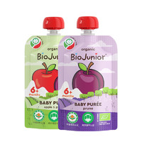 BioJunior 碧欧奇 意大利进口有机婴幼儿果泥宝宝不添加组合装90g