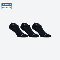 DECATHLON 迪卡侬 运动袜棉  四季款中帮黑色  2172062  3双装