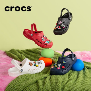 PLUS会员：crocs 贝雅洞洞鞋男鞋女鞋轻便耐磨一脚蹬拖鞋休闲鞋百搭花园鞋