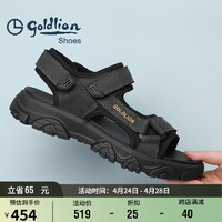 金利来（goldlion）凉鞋男24夏季透气户外鞋舒适轻便沙滩鞋G542420317TRF碳灰色39 炭灰色