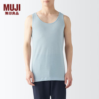 无印良品 無印良品 MUJI 男式 莱赛尔 背心 男士 男款 无袖 FA19NC4S 灰色 XXL 185/112A