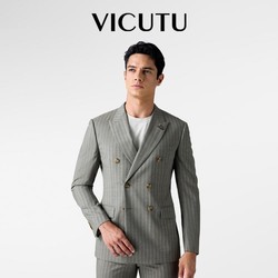 VICUTU 威可多 男士套装西服外套年100%羊毛商务西装上衣