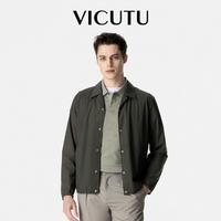 VICUTU 威可多 男士夹克春季时尚修身翻领外套