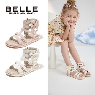 百亿补贴：BeLLE 百丽 女童凉鞋防滑时尚洋气甜美气质百搭罗马凉鞋