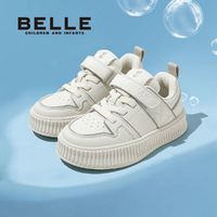 百亿补贴：BeLLE 百丽 儿童板鞋男女童春秋软底防滑轻便休闲韩版百搭学生校园小白鞋