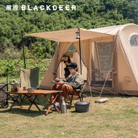 BLACKDEER 黑鹿 星期天充气帐篷一室一厅帐篷天幕户外露营涂银防晒防雨装备 星期天 充气帐篷 沙茶金