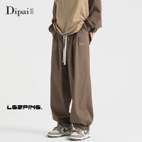 DIPAI 的派 春秋休闲裤oversize美式男款直筒运动大码潮牌裤子夏季垂感
