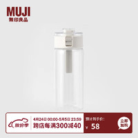 MUJI 無印良品 无印良品 MUJI 共聚酯便携水杯954005 Tritan水杯运动水杯杯子随行杯 透明 550ml