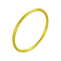 CHOW TAI FOOK 周大福 传承系列 F209000 福气足金手镯 52mm 44.68g