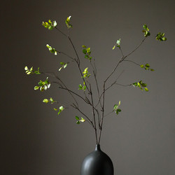 TGSIR 藤格先生 北歐秋葉創意仿真枯樹枝干帶葉綠色植物客廳花藤插花假花裝飾擺件