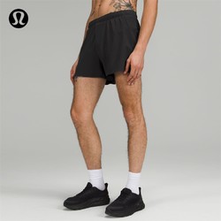 lululemon丨Surge 男士运动短裤 4" *内衬款 LM7AA5S 跑步短裤 黑色 M