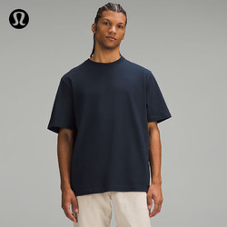 lululemon丨Heavyweight 男士棉質針織 T 恤 LM3FBSS 海軍藍 L