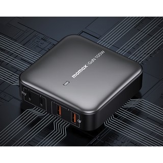 momax 摩米士 UM33 氮化镓充电器 双USB-A/双Type-C 100W 黑色