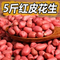 汴都铺子 生花生米红皮花生米生新货仁果原味不带壳四粒红衣黑花生可炒黑皮