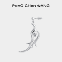FenG CHen WANG 经典凤凰系列中性款立体造型耳钉耳饰
