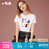 FILA 斐乐 女士短袖T恤2024夏季新款官方旗舰正品纯棉半袖运动女装