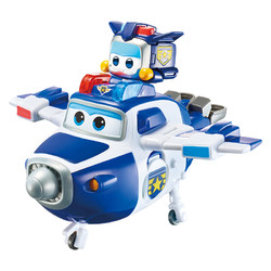 AULDEY 奧迪雙鉆 超級飛俠變形合體機器人玩具超級寵物包警長X警寶750945
