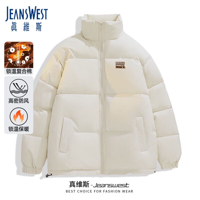 JEANSWEST 真维斯 冬季棉服男款保暖加厚cityboby立领上衣男士情侣面包服休闲外套