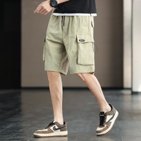 POUILLY LEGENDE 布衣传说 男式休闲短裤 DK12192 卡其