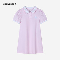 Converse匡威儿童装连衣裙2024夏季女童中大童公主裙子CNVG-DR-G012 淡紫色 130/64