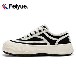 Feiyue. 飛躍 Feiyue/飛躍帆布鞋女鞋2023夏季新款基礎款線條厚底休閑鞋962