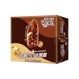 yili 伊利 巧乐兹熔岩巧巧巧克力味脆皮冰淇淋70g*5支/盒冰淇淋冷饮