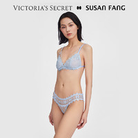 维多利亚的秘密 x SUSAN FANG 设计师联名款蕾丝内裤女性感半透三角裤 4ITF纯爱蓝 11252507 M