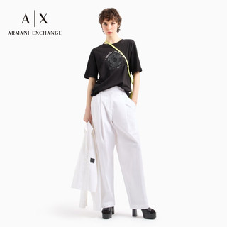 阿玛尼ARMANI EXCHANGE24春夏AX女装圆领落肩休闲印花T恤