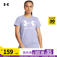 安德玛 官方UA Sportstyle女子训练运动短袖T恤1356305