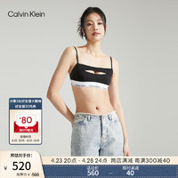 卡尔文·克莱恩 Calvin Klein 内衣女士性感镂空细肩带无钢圈背心文胸QF7387AD